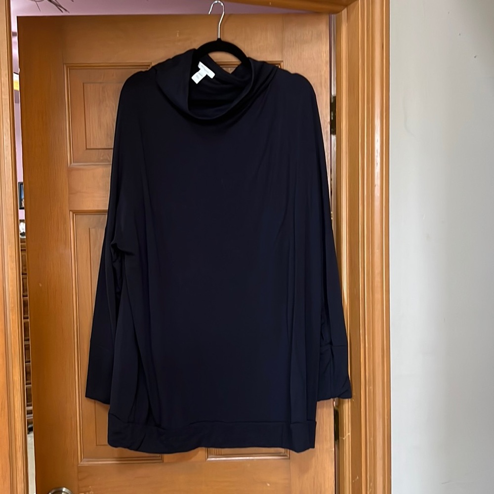 Navy cowl neck sweater